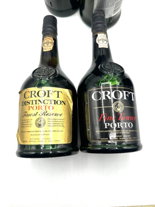 Croft: Fine Tawny  Distinction Reserve, Robertson's Game Bird: White  Ruby,  Dow's: White  Tawny -  Porto  - 6 Flasker (0,75 L)