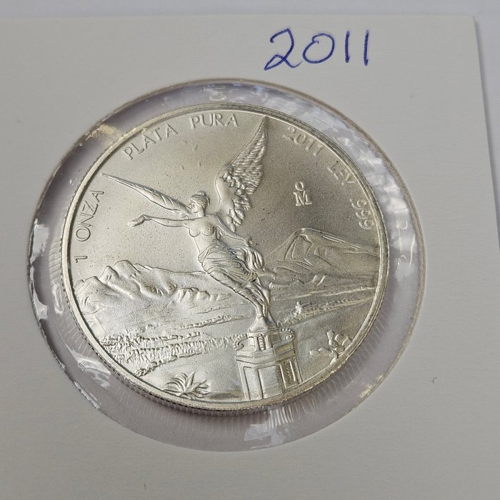 Mexico. 1 Onza 2011 Libertad, 1 Oz (.999)  (Ingen mindstepris)