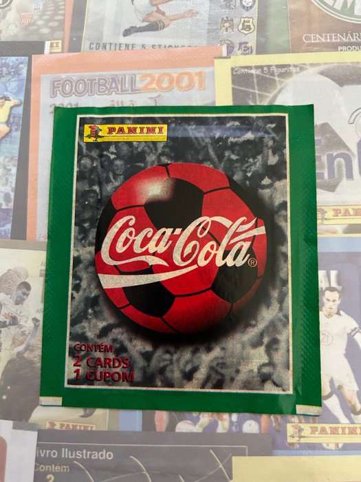 Panini - World Cup France 98 - Brasil Coca-Cola Green version - RARE - 1 Pack