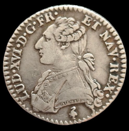 Frankrig Ludvig 16 (1774-1792) 1/10 Écu 1782-A Paris  (Ingen mindstepris)