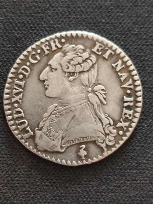 Frankrig Ludvig 16 (1774-1792) 1/10 Écu 1782-A Paris  (Ingen mindstepris)