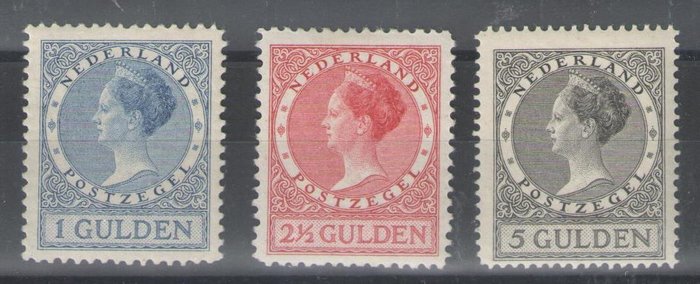 Holland 1926/1927 - Dronning Wilhelmina type 'Veth' - NVPH 163/165