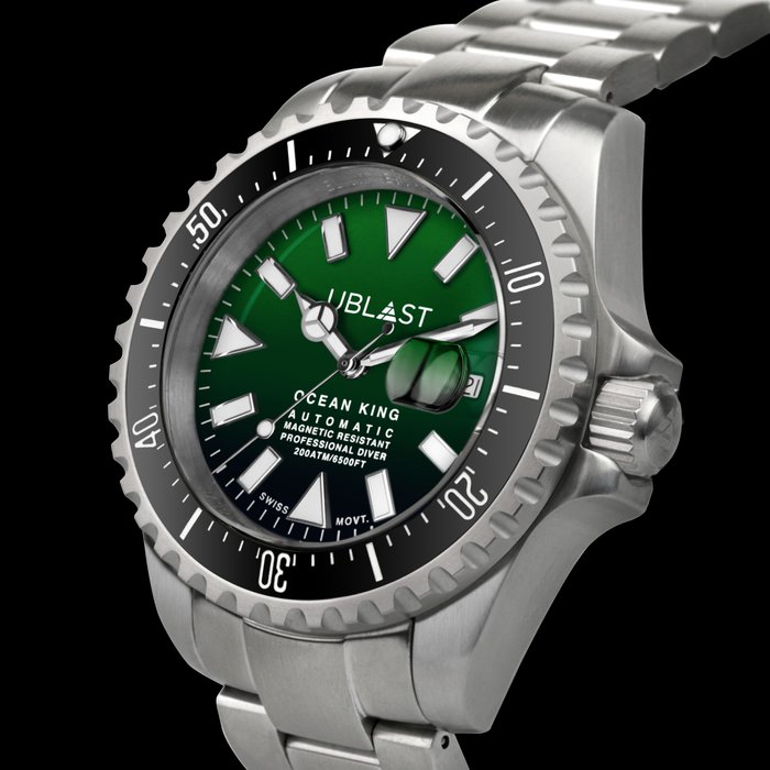 Ublast - " NO RESERVE PRICE " Ocean King - Sub 200 ATM - UBOK45200BGN - Automatic Swiss MOVT - Ingen mindstepris - Mænd - Ny