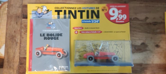 Tintin, Le bolide rouge 1:24 model bil - Hachette - 2019