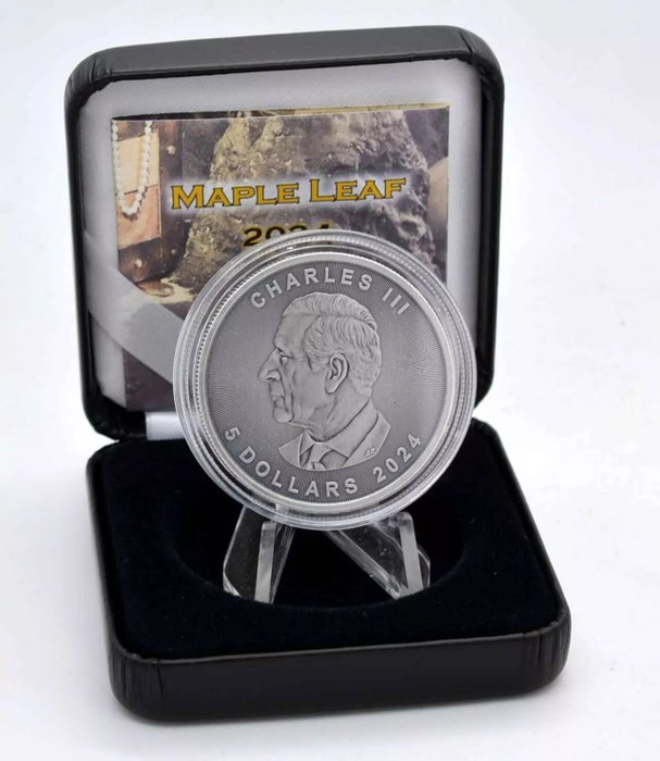 Canada 5 Dollars 2024 Maple Leaf - Gold Treasure Edition 1 Oz (999)  (Ingen mindstepris)