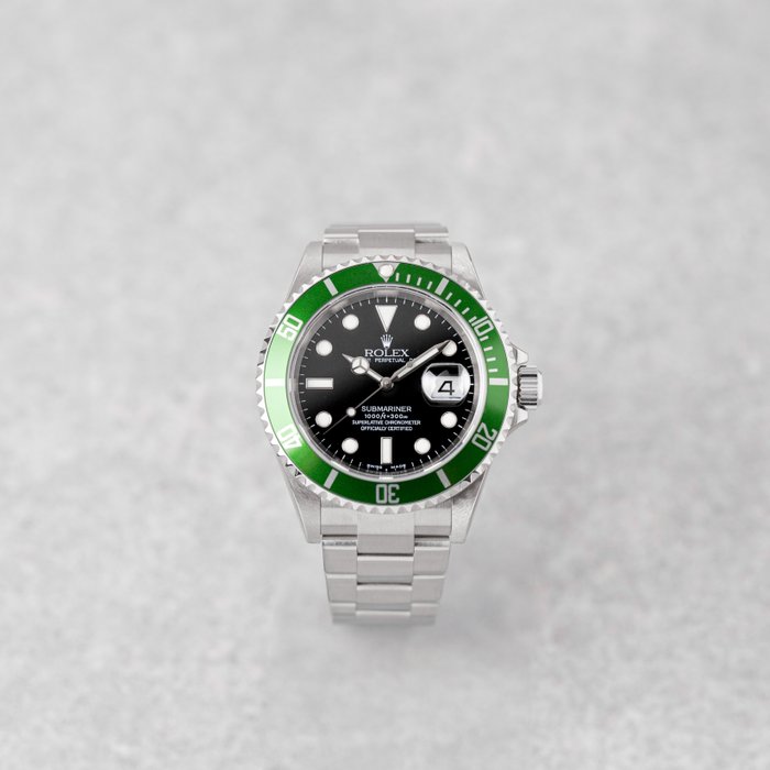 Rolex - Submariner Date 'Kermit' - 16610LV - NOS  Full Stickers - Mænd - 2005