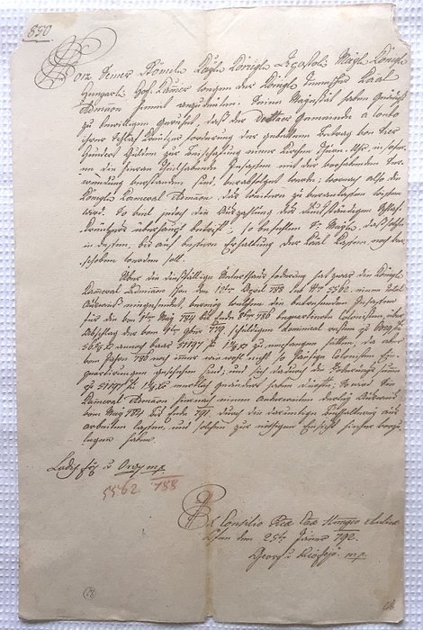 Königlich Ungarische Finanz - 3 Schriftstücke, Kolonisten in Ober-Ungarn und Banat. Slowakei, Rumänien. Papiersiegel - 1792