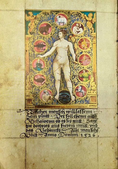 Albrecht Glockendon (German, ca. 1500 - 1545) - The Golden Calendar of 1526 Book (Facsimile. Edition Medicina Rara, 1980) - 1980