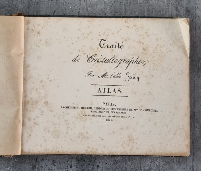 L'Abbé Hauy - Traité de Cristallographie - 1822