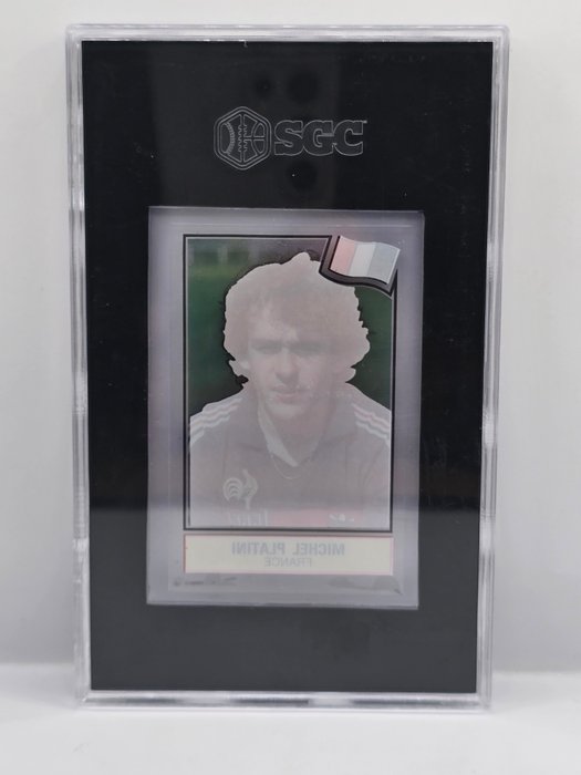 1984 Panini Superstars Michel Platini SGC 6 - 1 Graded card