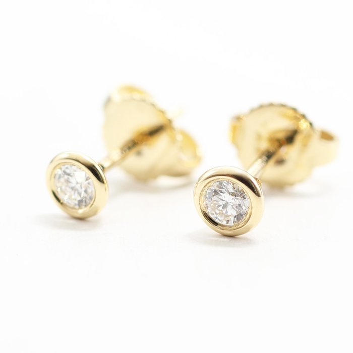 Tiffany  Co. - Øreringe - Diamonds by the Yard Earrings - 18 kraat Gulguld