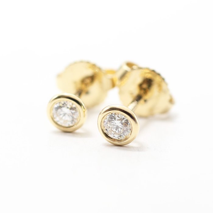 Tiffany  Co. - Øreringe - Diamonds by the Yard Earrings - 18 kraat Gulguld