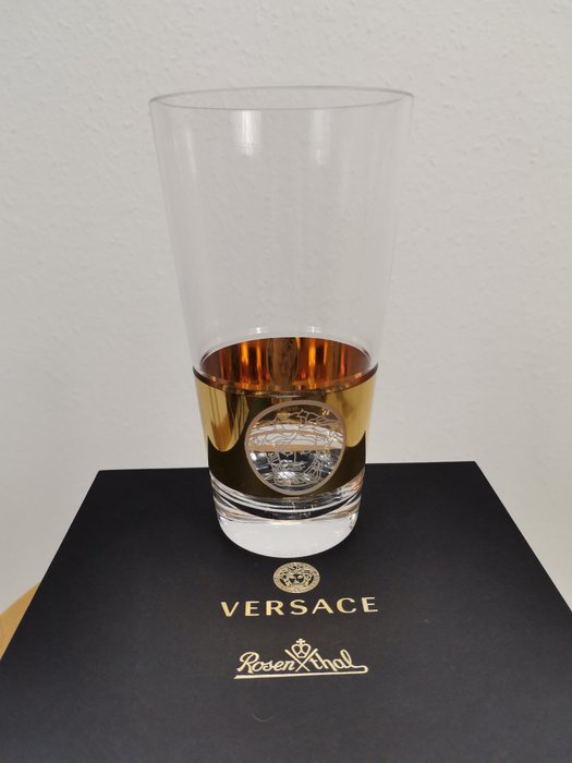 Rosenthal - Versace - Krukke - "Medusa Madness Oro - Long Drink" - Glas