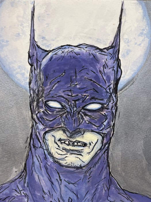 Amano, Yoshitaka - 1 Original colour drawing - Batman