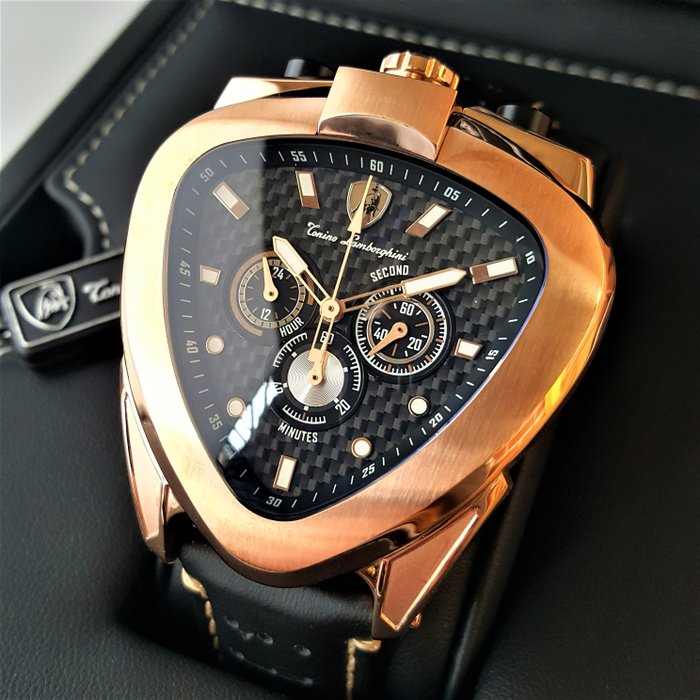 Lamborghini - SPYDER - Chronograph Gold - Bullhead - Mænd - Ny