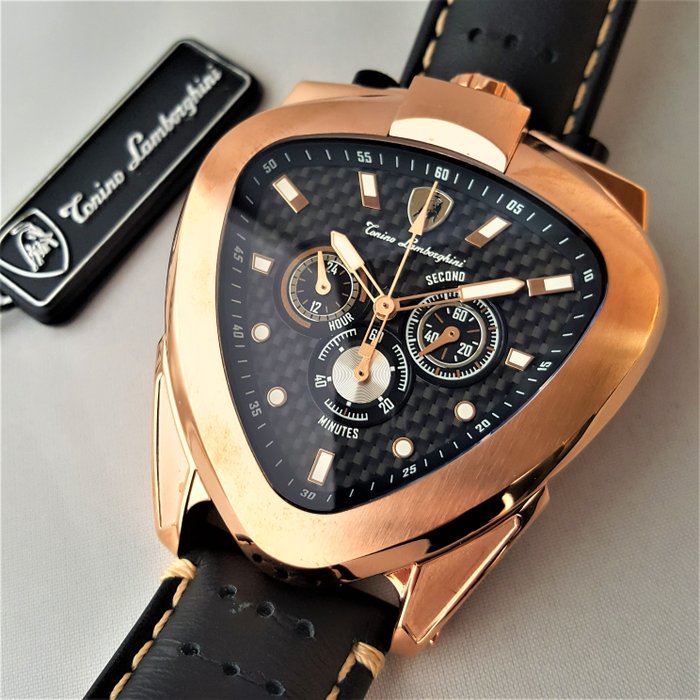 Lamborghini - SPYDER - Chronograph Gold - Bullhead - Mænd - Ny