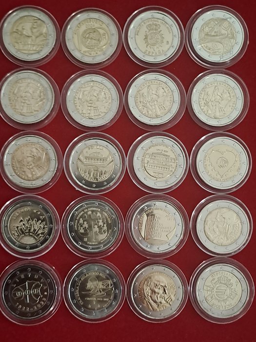 Europa. 2 Euro 2012/2024 (20 moedas)  (Ingen mindstepris)