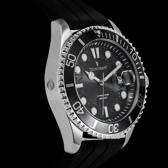 Tecnotempo -  Diver 500M/1650ft WR - Automatic - Black Edition - - TT500DB - Mænd - 2011-nu