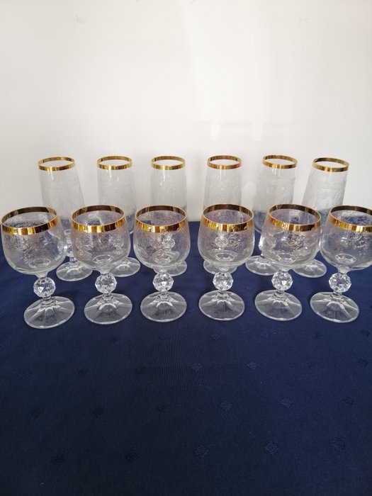 Champagneglas (6) - Glas, Krystal - Vinglas (6) og