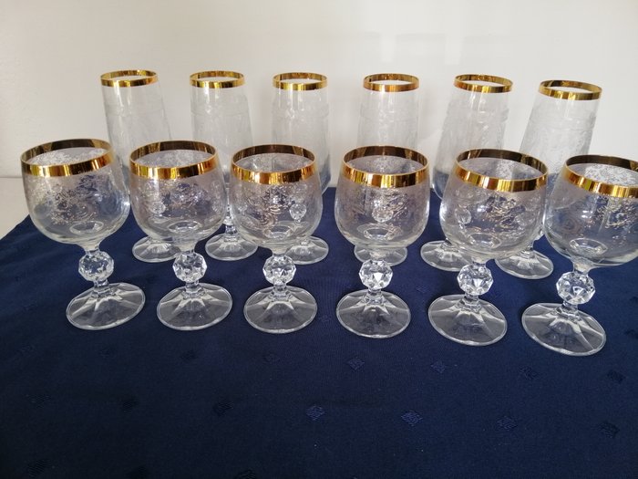 Champagneglas (6) - Glas, Krystal - Vinglas (6) og