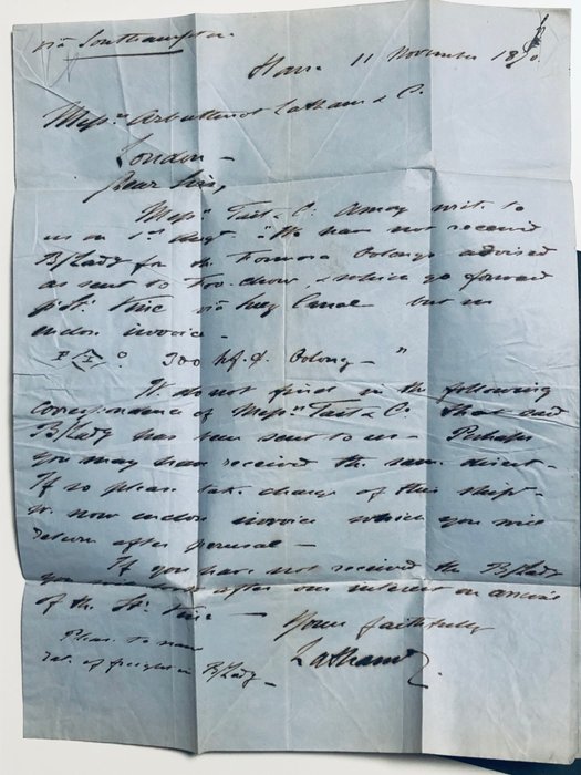 Frankrig 1854/1859 - Frankrig 10+10+10 Cent 11/11/1870! Le Havre lettera testo PD Gran Bretagna Londra rara