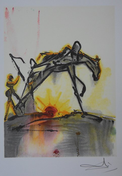 Salvador Dali (1904-1989) - Le cheval de labeur