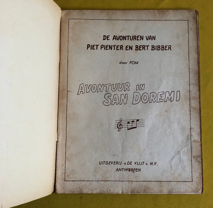 Piet Pienter en Bert Bibber - 11 Avontuur in San Doremi /12 Storm over Akhabakhadar - 2 Album - Første udgave - 1959