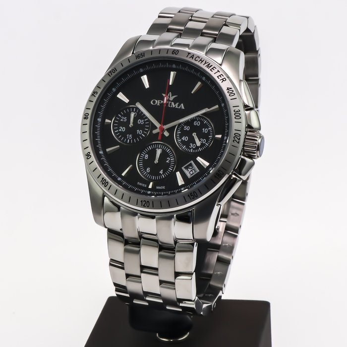 Optima - Swiss Chronograph - OSC377-SS-3 - Ingen mindstepris - Mænd - 2011-nu