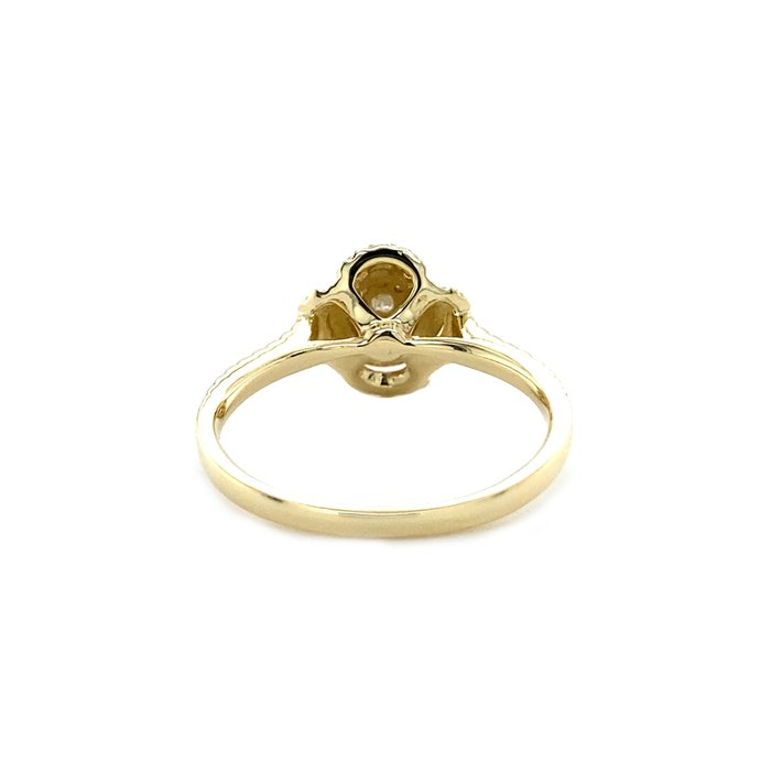 Ingen mindstepris - Ring - 14 karat Gulguld -  0.28ct. tw. Diamant (Natur)