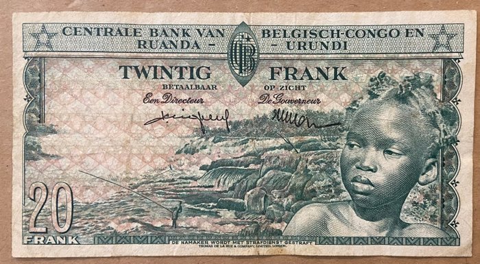 Belgisk Congo. - 4 banknotes - various dates  (Ingen mindstepris)