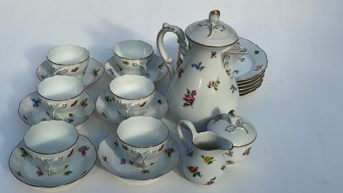 Hutschenreuther - Kaffesæt til 6 (21) - MiRABELL - Porcelæn - Mirabelle