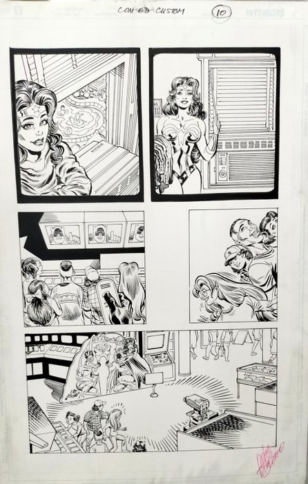 Dick Giordano / Mike DeCarlo - 2 Original page - Wonder Woman