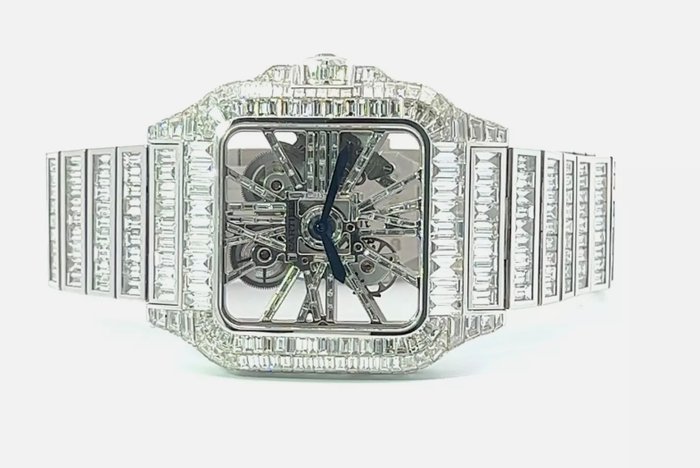 Cartier - Santos de Cartier 'Skeleton Diamonds' - Mænd - 2020+