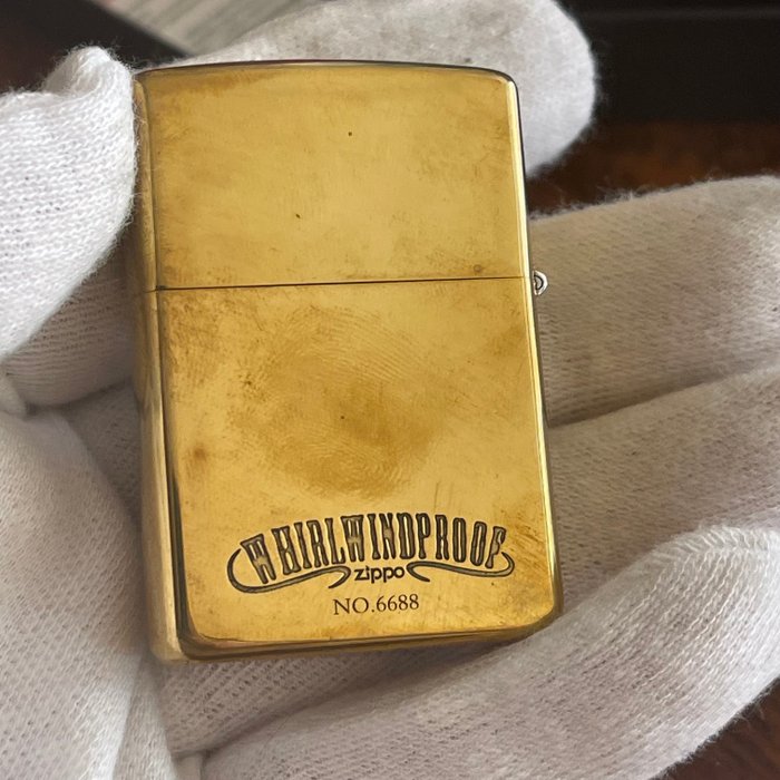 Zippo - ZIPPO WINDPROOF. Anuncio - Lommelighter - Messing, Stål (rustfrit)