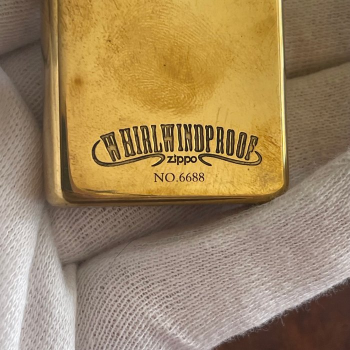 Zippo - ZIPPO WINDPROOF. Anuncio - Lommelighter - Messing, Stål (rustfrit)