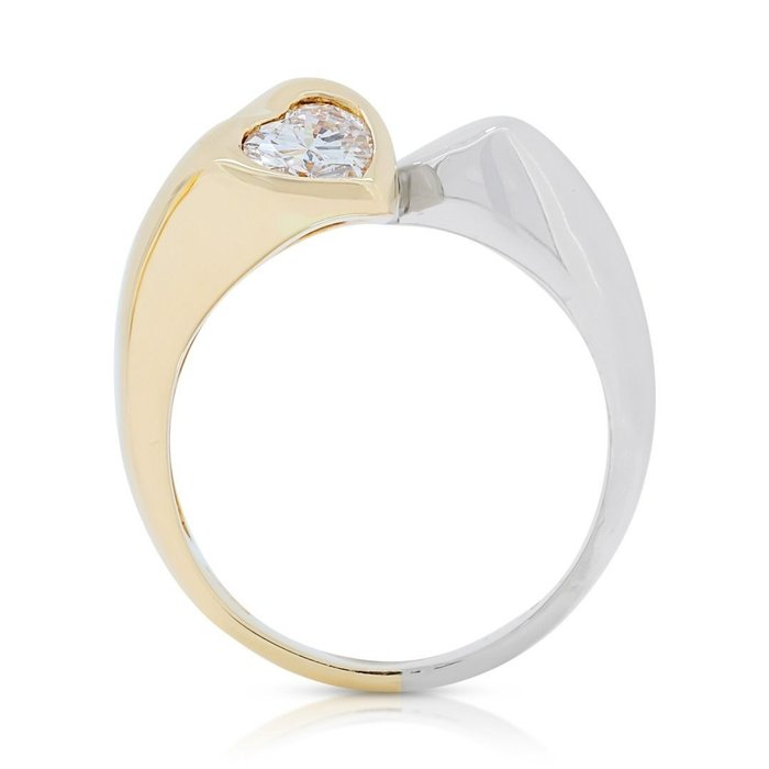 Ring - 18 kraat Gulguld, Hvidguld -  0.53ct. tw. Diamant (Natur)