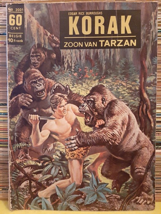 Tarzan Korak + Zoon van Tarzan - Diverse series - zie beschrijving - 98 Tegneserier - Første udgave - 1966/1992