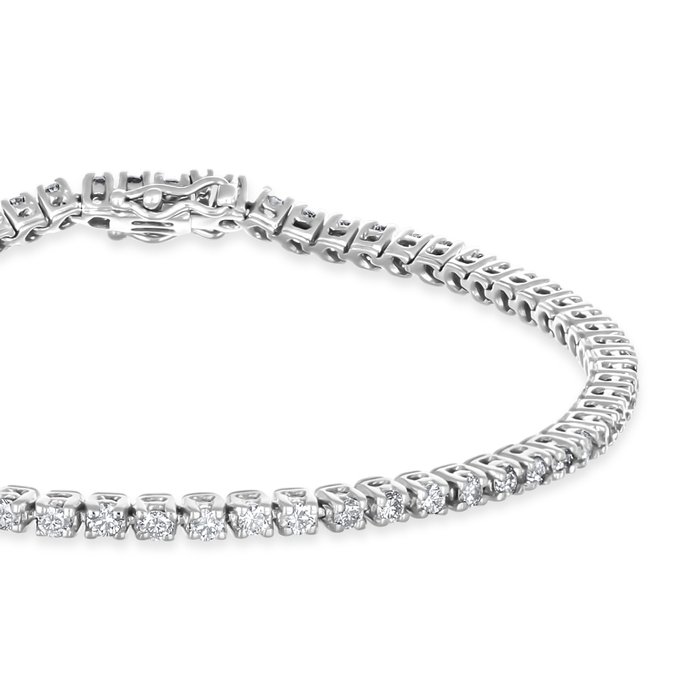 Armbånd - 18 kraat Hvidguld -  2.00ct. tw. Diamant (Natur)