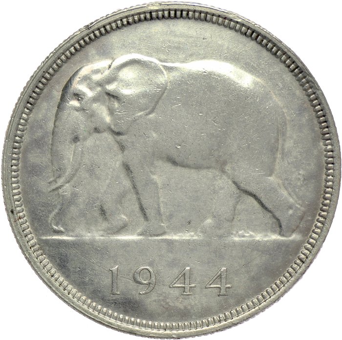 Belgisk Congo. Leopold III (1934-1951). 50 Francs Pretoria Mint - 1944 - QUALITY