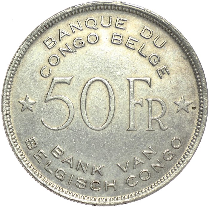 Belgisk Congo. Leopold III (1934-1951). 50 Francs Pretoria Mint - 1944 - QUALITY