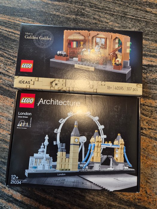 Lego - Ideas 40595 Hommage an Galileo Galilei+ LEGO Architecture 21034 London - Danmark