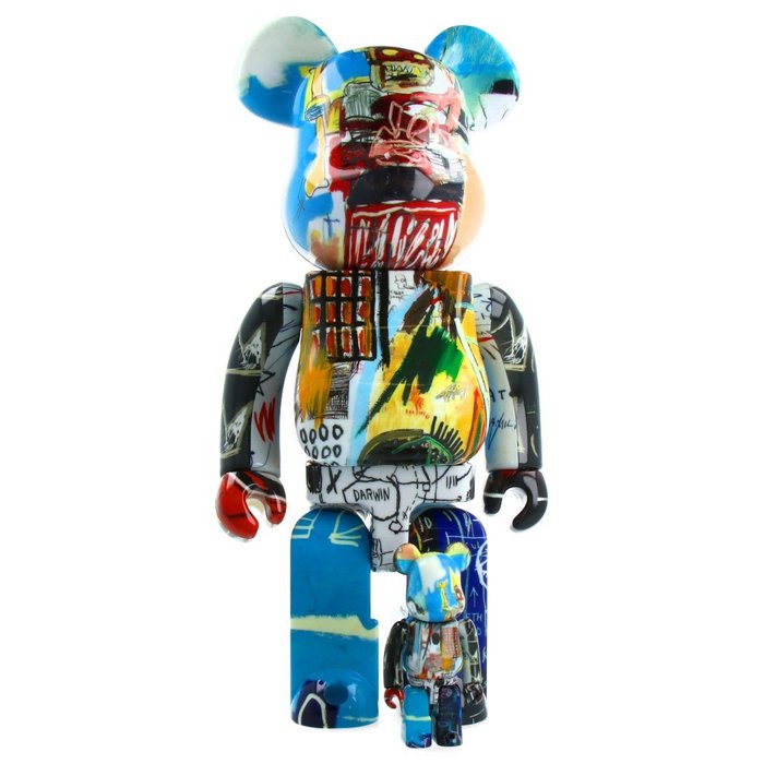 Medicom Toy Be@rbrick - 400%  100% Bearbrick Set - Jean-Michel Basquiat (BWWT 3)