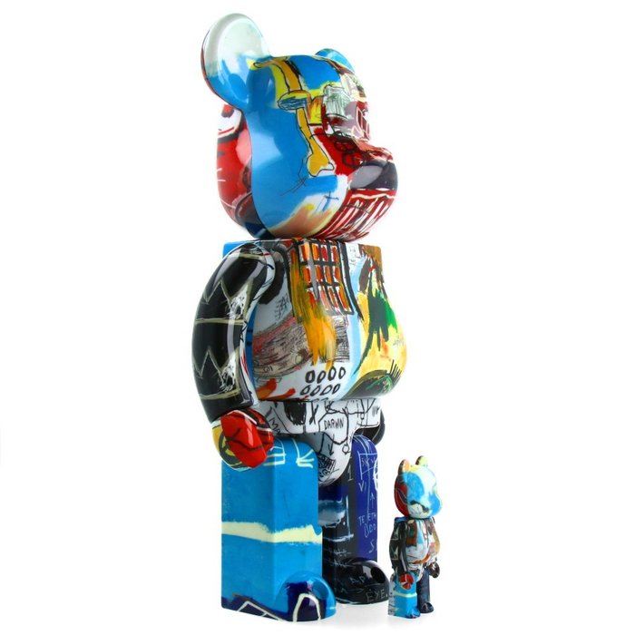 Medicom Toy Be@rbrick - 400%  100% Bearbrick Set - Jean-Michel Basquiat (BWWT 3)