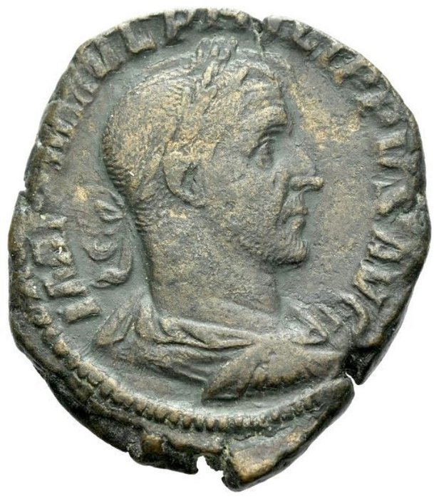 Romarriket Philip I Sestertius Rome circa 244-249  (Ingen mindstepris)