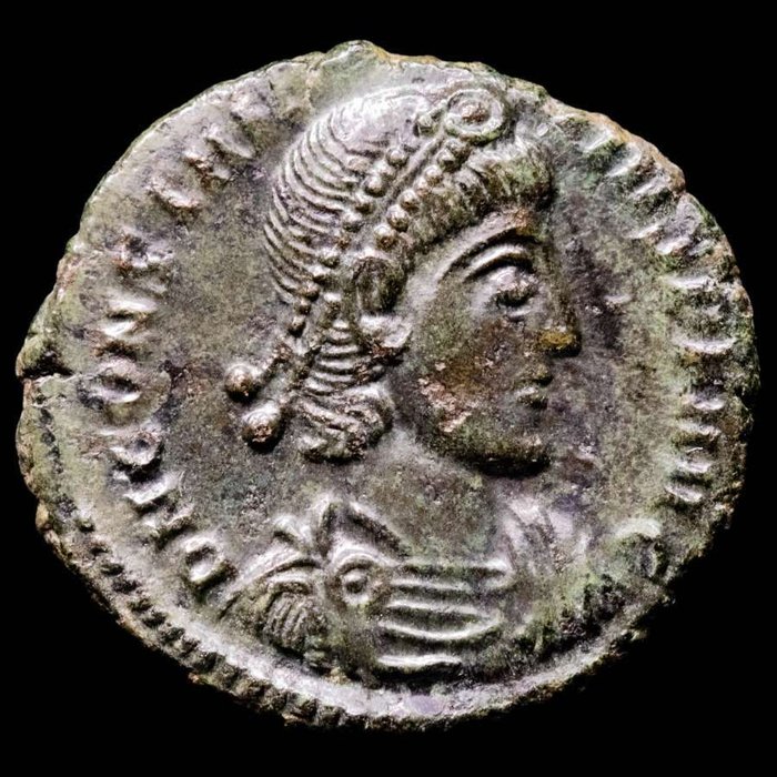 Romarriket. Constantius II (AD 337-361). Maiorina Minted in Heraclea, AD 351-355. FEL TEMP REPARATIO  (Ingen mindstepris)