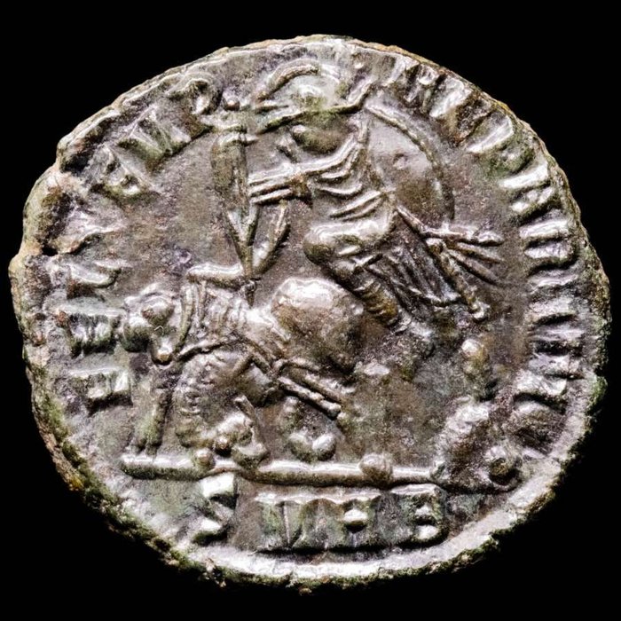 Romarriket. Constantius II (AD 337-361). Maiorina Minted in Heraclea, AD 351-355. FEL TEMP REPARATIO  (Ingen mindstepris)