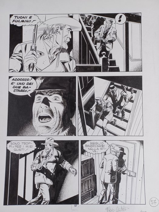 Civitelli, Nizzi - 1 Original page - Tex - Missione a Boston - 1995