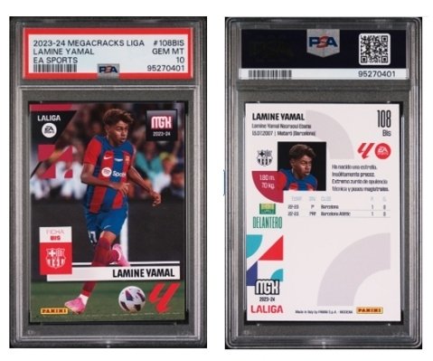 2023/24 - Panini - Megacracks - Lamine Yamal - #108 BIS - 1 Graded card - PSA 10