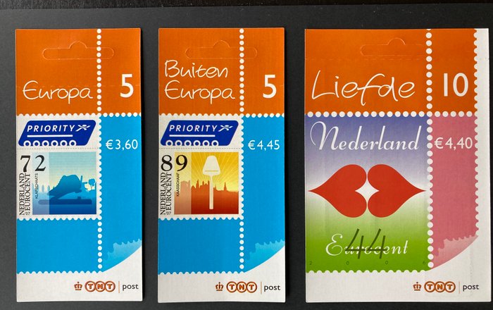 Holland 2006/2008 - Udvalg af ark med TNT logo - NVPH V2480, V2481, V2483, V2550-2559, Va2550-2559, V2560, V2561, V2467A en V2467B