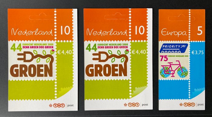 Holland 2006/2008 - Udvalg af ark med TNT logo - NVPH V2480, V2481, V2483, V2550-2559, Va2550-2559, V2560, V2561, V2467A en V2467B